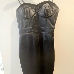 Jill Stuart strapless corset little black dress